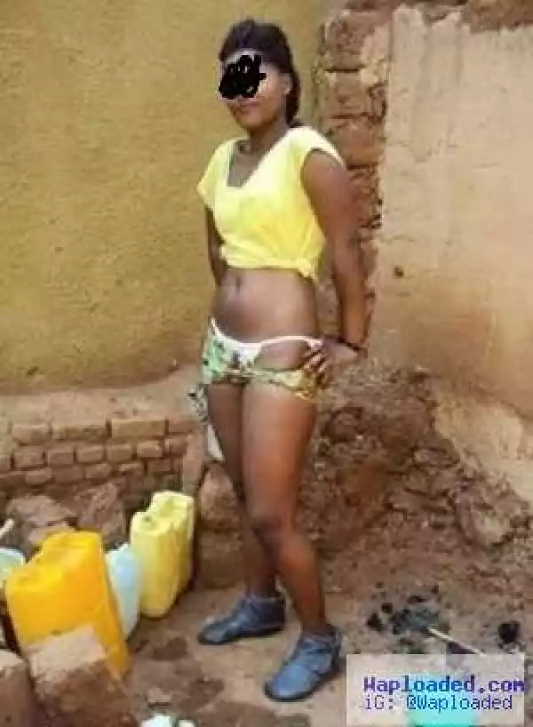 Female Youth Corps Member Spotted Half-Naaked Inside NYSC Orientation Camp (Photo)